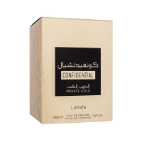 Lattafa Confidential Private Gold 100ml EDP Lyxig Doft med Persika och Hallon