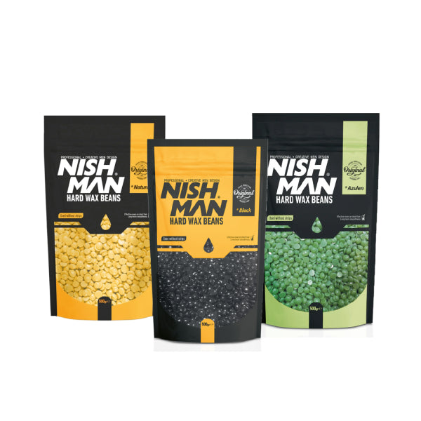 Nishman Professional Hard Wax Beans: Stripless Hair Removal for Sensitive Skin