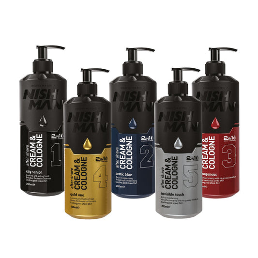 NISHMAN 2-in-1 After Shave Cream Cologne - Soothe & Hydrate Skin