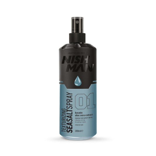 Nishman Volumizing Sea Salt Spray for Textured Hair, 6.76 fl oz