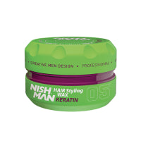 NISHMAN 150ml Professional Hair Styling Wax: Ultimate Shine, Strong Hold, Versatile