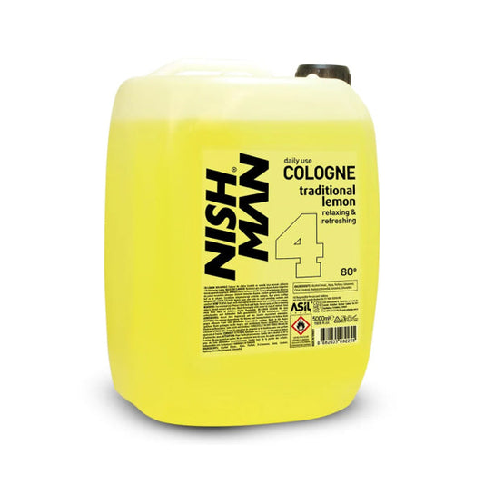 NISHMAN 5000ml Lemon After Shave Cologne: Refreshing Post-Shave Experience for Men