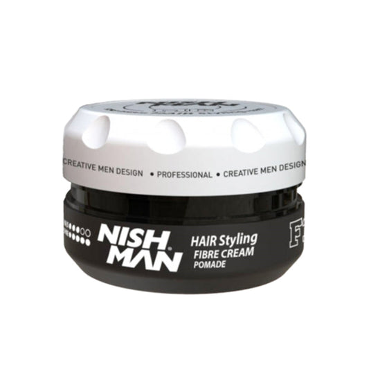 NISHMAN Hair Styling Fibre Cream Pomade F1 Strong Matt Hold 100ml
