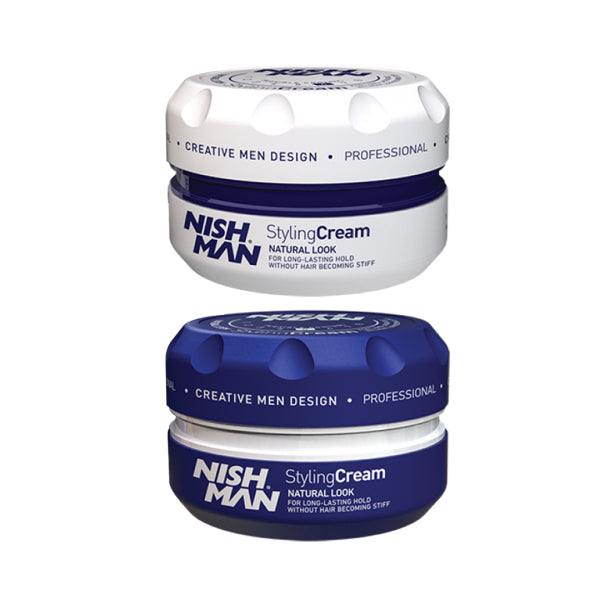 NISHMAN Hair Styling Cream 150ml Natural Look Pliable Medium Hold