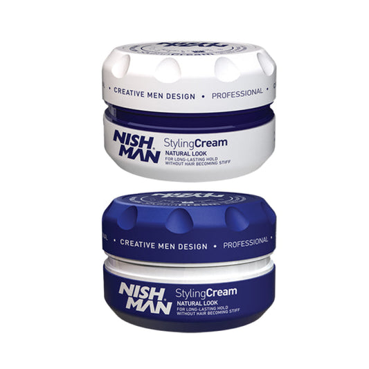 NISHMAN Hair Styling Cream 150ml Natural Look Pliable Medium Hold