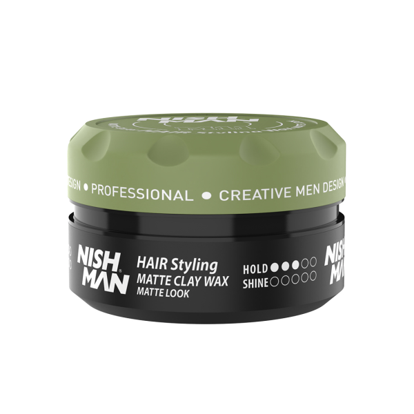 Nishman Hair Styling Wax Matte Clay & Matte Look M11-150ml