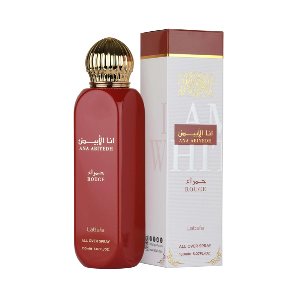 Lattafa Ana Abiyedh Rouge All Over Spray: Lyxig Strålande Doft för Hud & Kläder