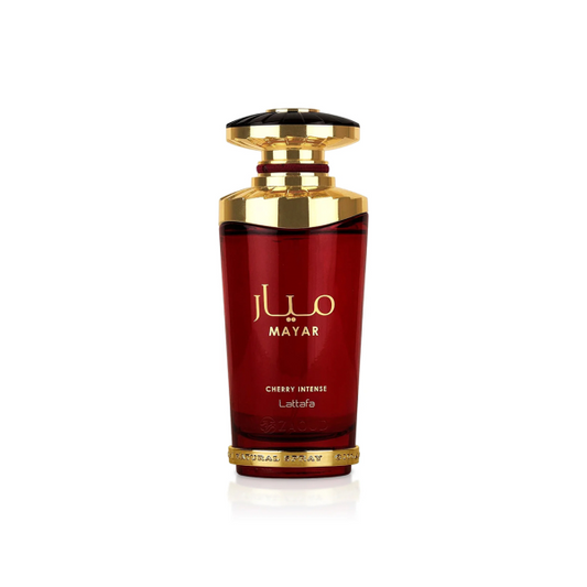 Lattafa Mayar Cherry Intense EDP: Förtrollande Körsbärsdoft med Krämiga Träslag & Sötma