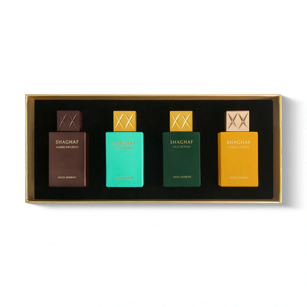 Shaghaf Giftset Tonka - Royale - Vanilla Toffee - Amber Infusion 4x25ml