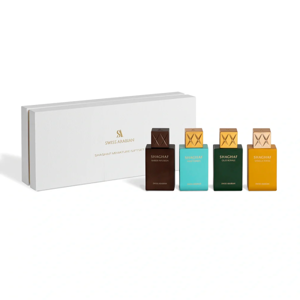 Shaghaf Giftset Tonka - Royale - Vanilla Toffee - Amber Infusion 4x25ml