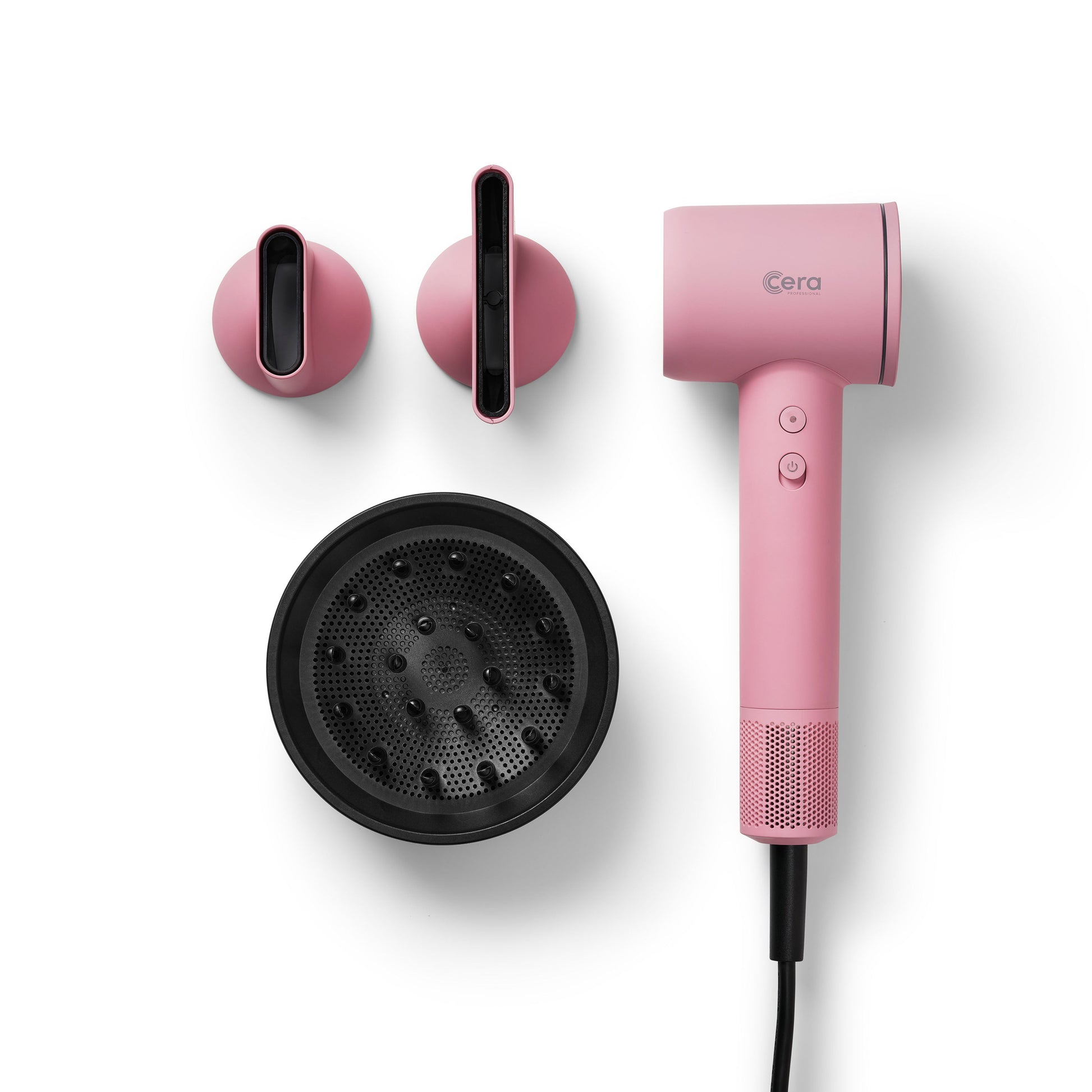 Cera PRO BLDC Professional Hair Dryer: Lightweight, Auto-Clean, Fast Drying, Pastel Pink