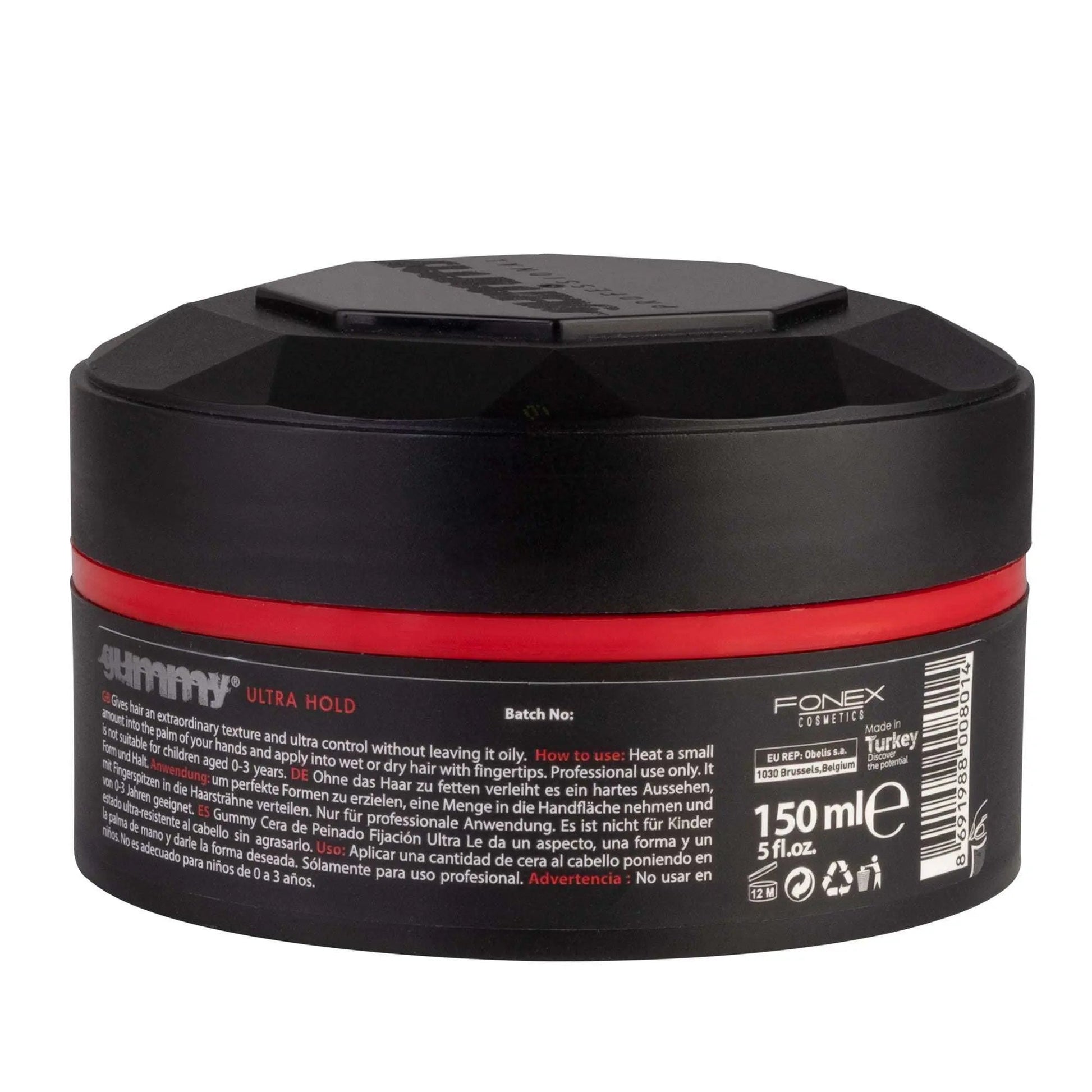 GUMMY STYLING WAX 150 ML ULTRA HOLD for long-lasting, ultra-strong hold with watermelon scent and nourishing panthenol.
