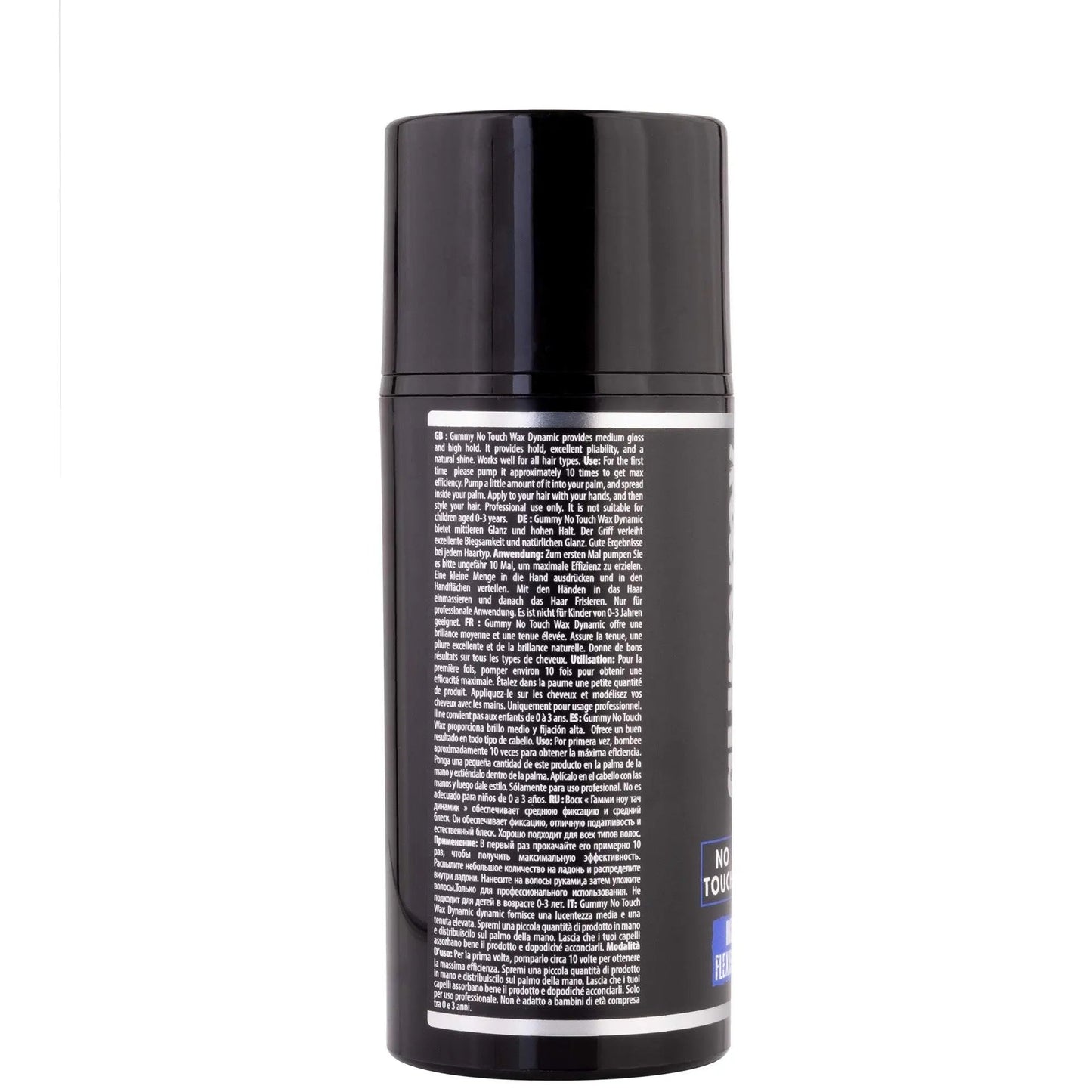 GUMMY NO TOUCH DYNAMISCHES WACHS 98 MLWIE BENUTZT MAN:
Schütteln Sie die Flasche vor dem Gebrauch. Drücken Sie eine kleine Menge des Produkts in Ihre Hand und verteilen Sie es in Ihrer Handfläche. TragengummyOnKozmetikGUMMY NO TOUCH