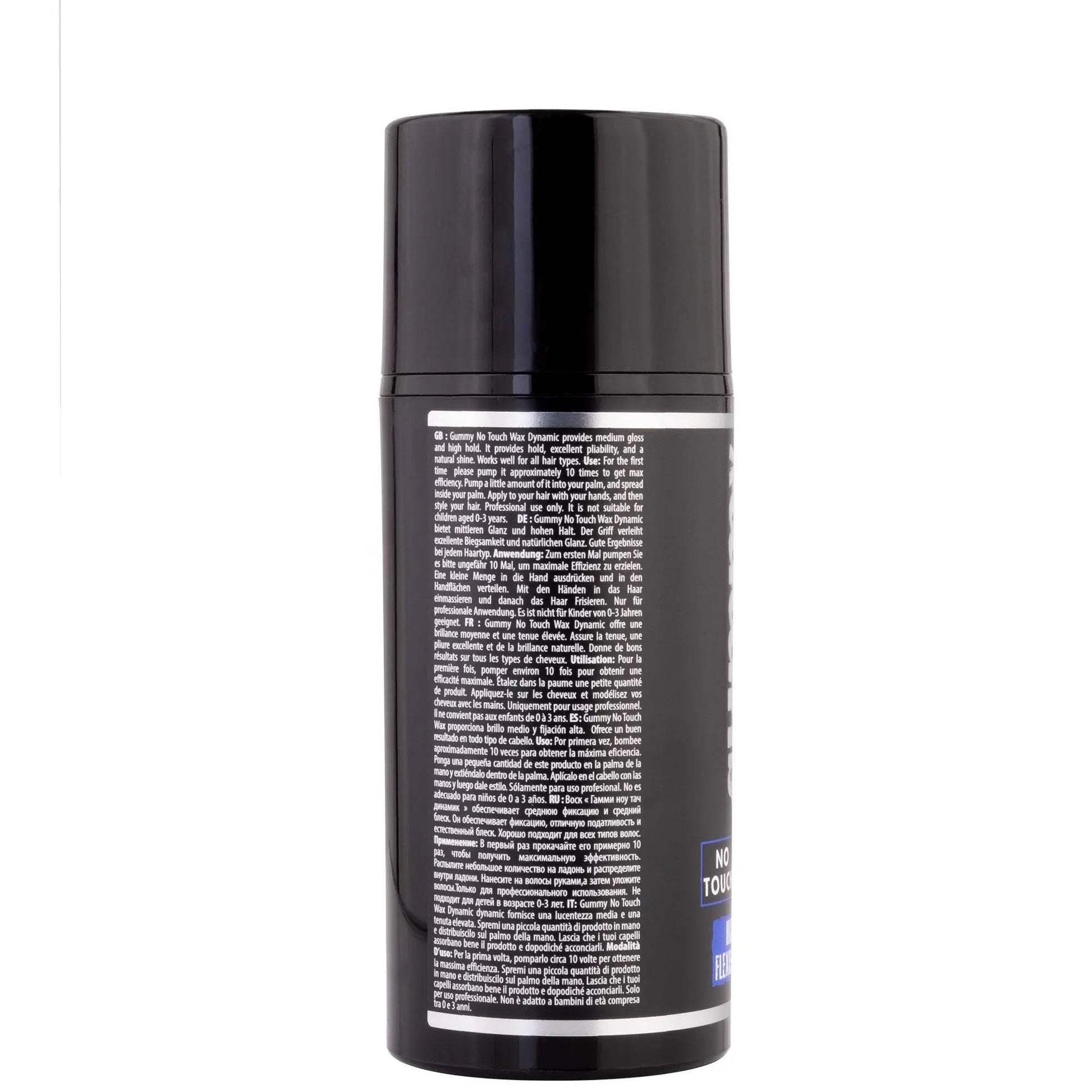 GUMMY NO TOUCH DYNAMISCHES WACHS 98 MLWIE BENUTZT MAN:
Schütteln Sie die Flasche vor dem Gebrauch. Drücken Sie eine kleine Menge des Produkts in Ihre Hand und verteilen Sie es in Ihrer Handfläche. TragengummyOnKozmetikGUMMY NO TOUCH