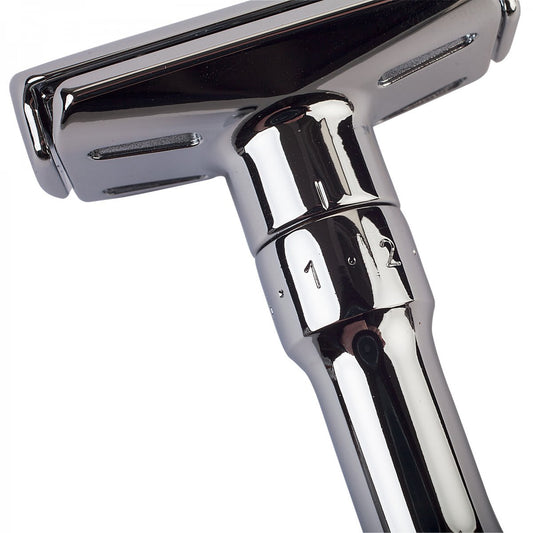 Merkur Futur 700 justerbar säkerhetshyvel (safety razor) - Polerat krom