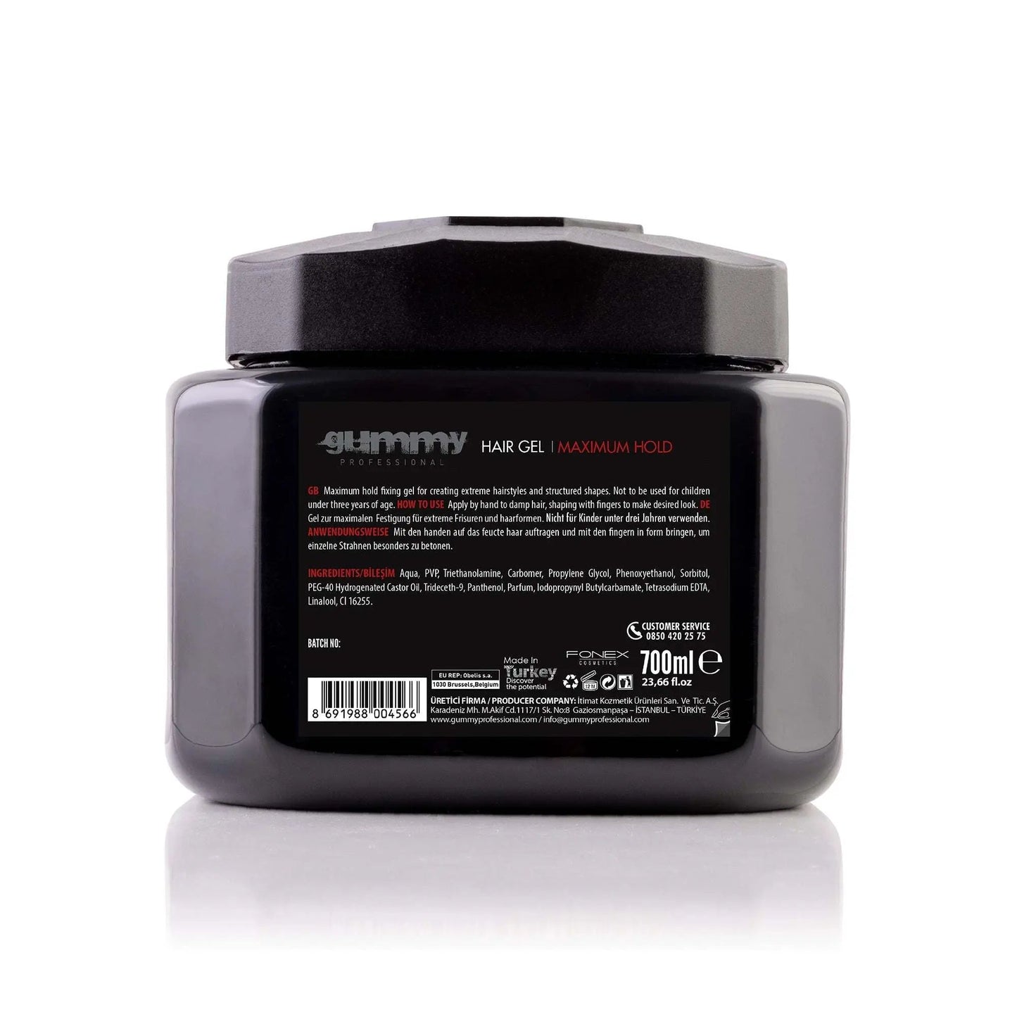 GUMMY HAARGEL 700 ML MAXIMALWIE BENUTZT MAN:
Tragen Sie von Hand auf feuchte Haare auf und formen Sie sie mit den Fingern, um den gewünschten Look zu erzielen.
PRODUKTBESCHREIBUNG:
Es ist idealgummyOnKozmetikGUMMY HAARGEL 700 ML