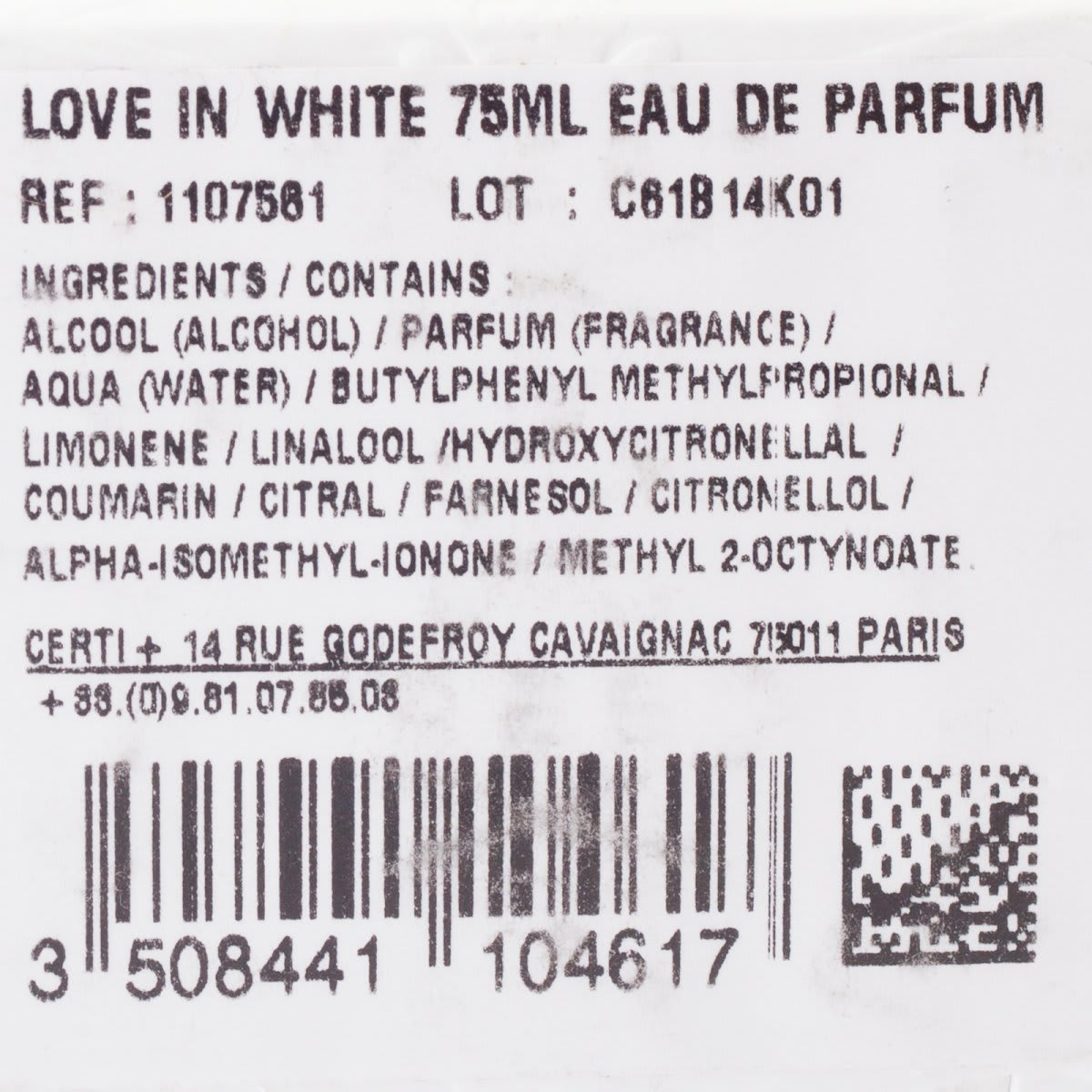 Creed Love in White EdP