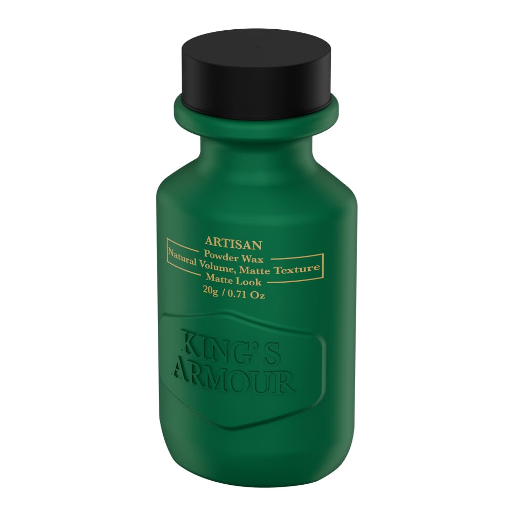 King's Armour Artisan Hair Powder Wax: Natural Volume, Strong Hold, Matte Finish