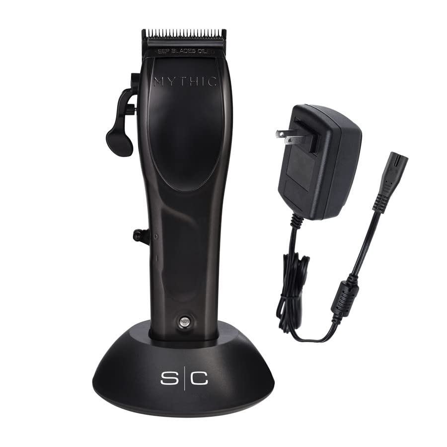 StyleCraft Mythic Professional Cordless Hair Clipper, Powerful 9V Magnetic Motor, DLC Blades