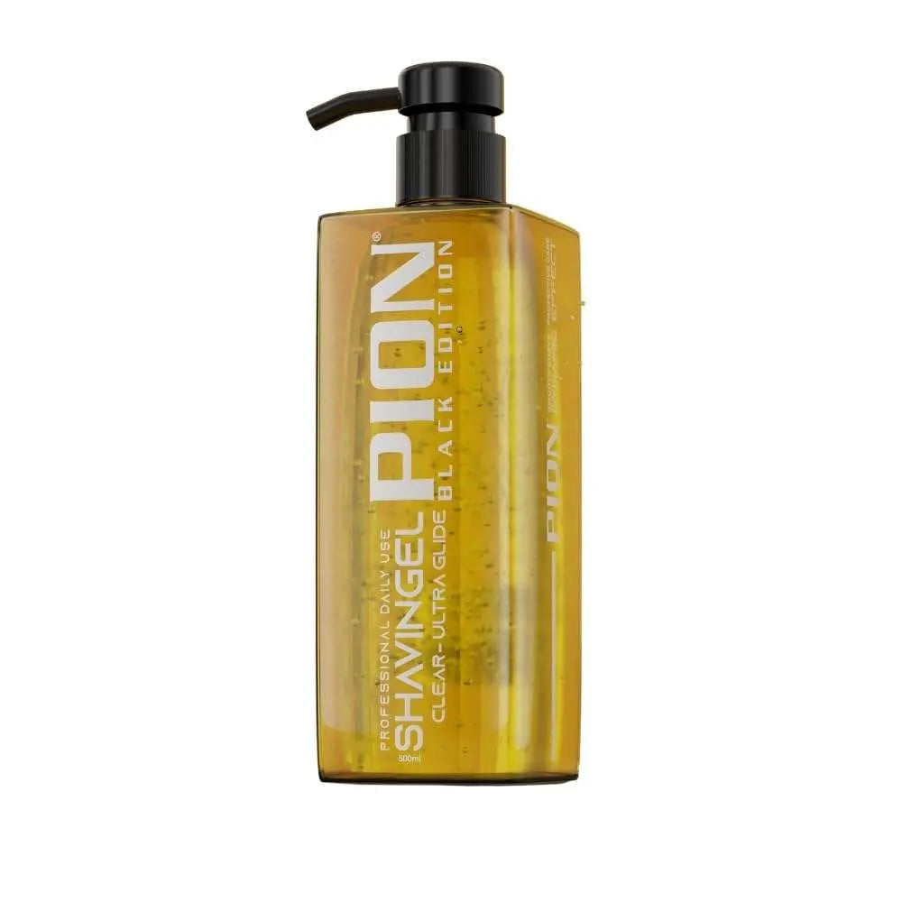 Pion Black Edition Precision Shaving Gel 500ml for Smooth, Irritation-Free Shaves