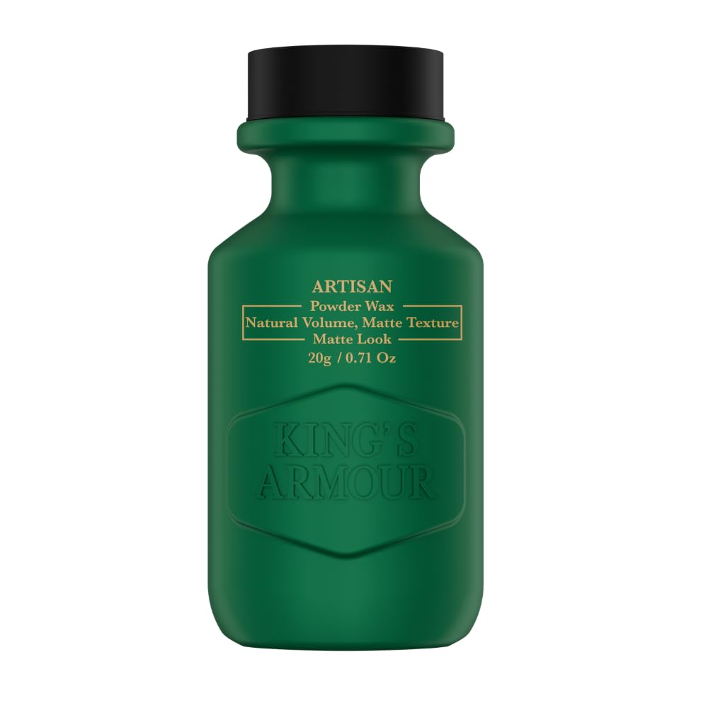 King's Armour Artisan Hair Powder Wax: Natural Volume, Strong Hold, Matte Finish