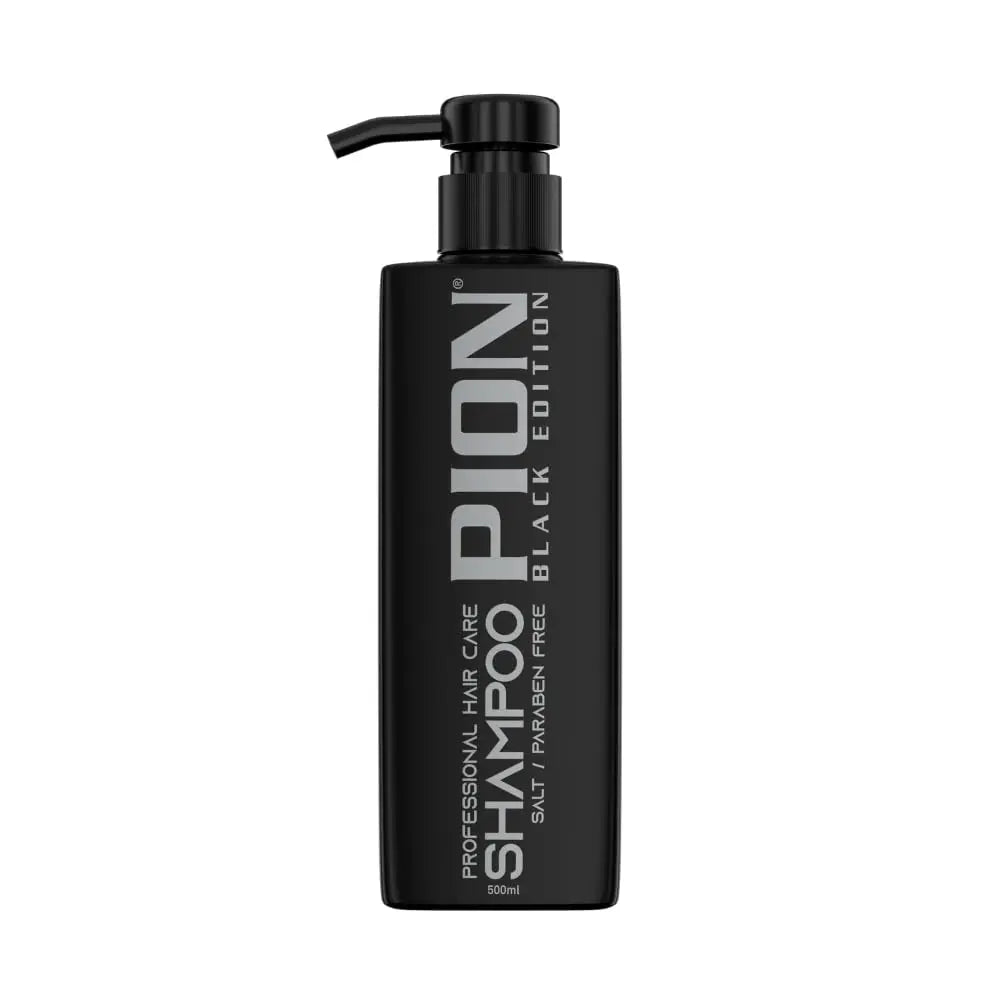 Pion Black Edition Keratin Repair Shampoo for Dry, Damaged, Color-Treated Hair