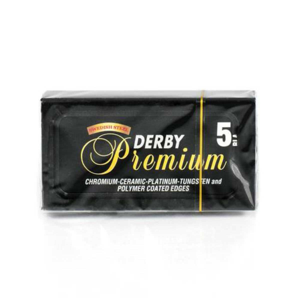 Derby Black Premium  Dubbelrakblad  5-pack