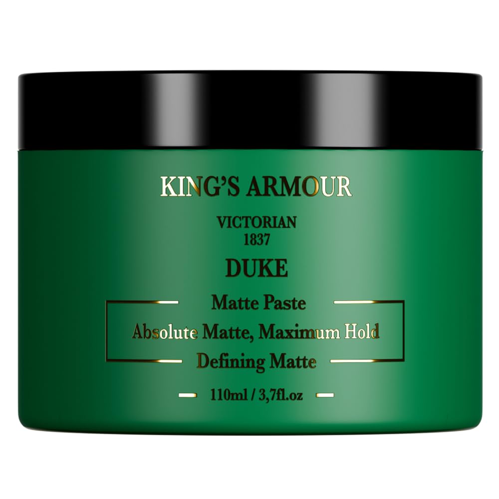 King's Armour Duke Matte Hair Paste for Maximum Hold & Natural Look, 110ml