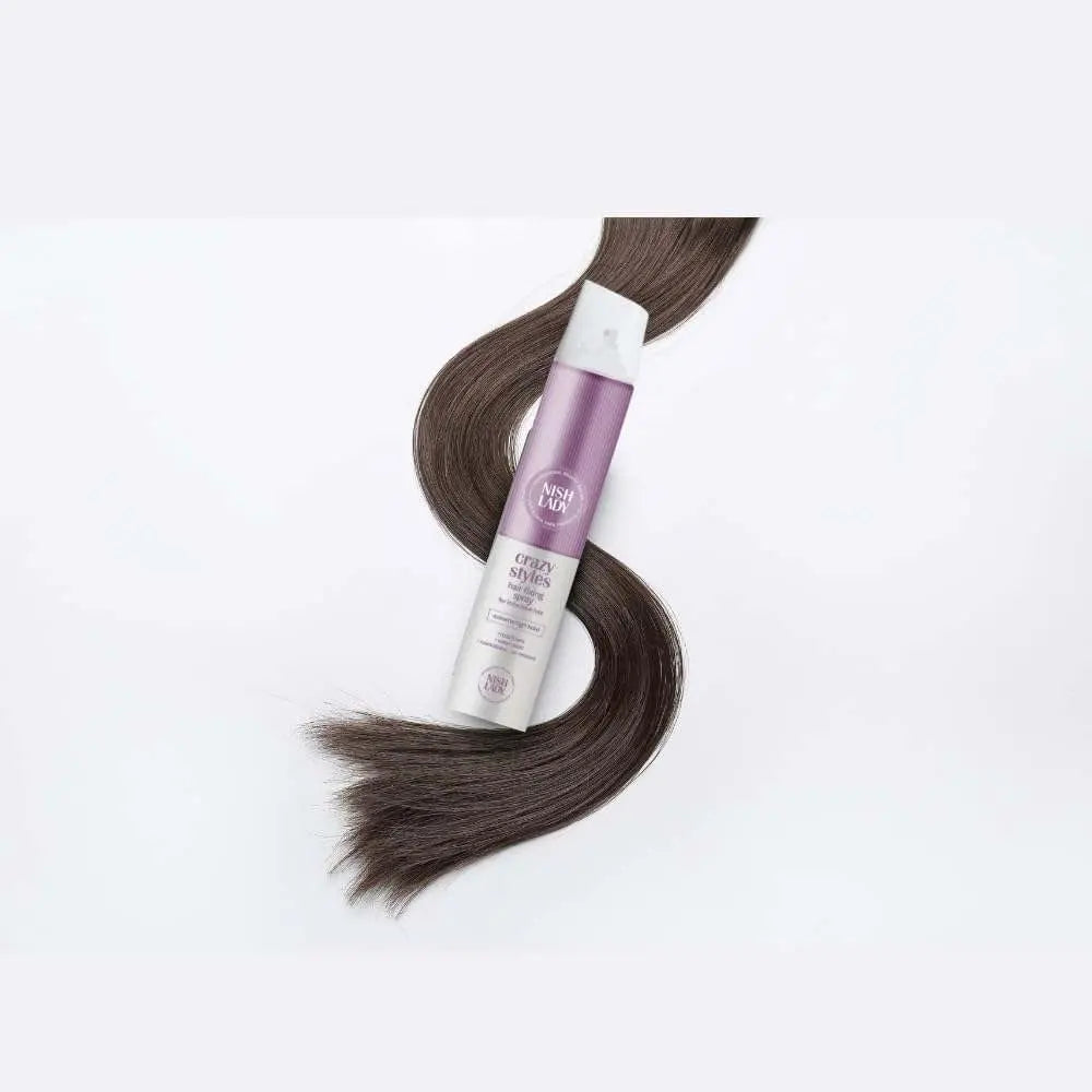 NishLady Crazy Styles Ultra Strong Hold Hairspray for All Hair Types