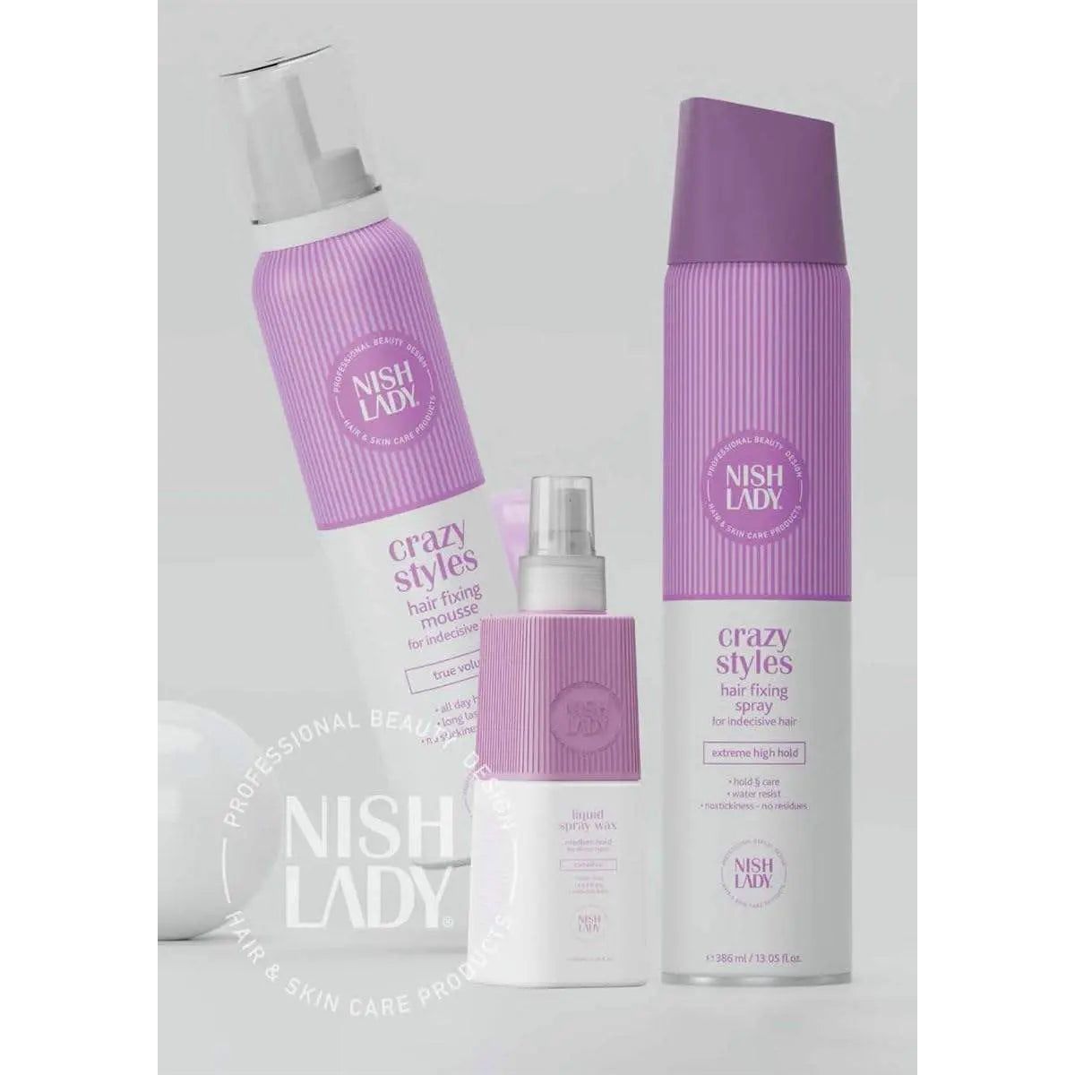 NishLady Crazy Styles Volume-Boosting Magic Dry Shampoo for Instant Hair Refresh