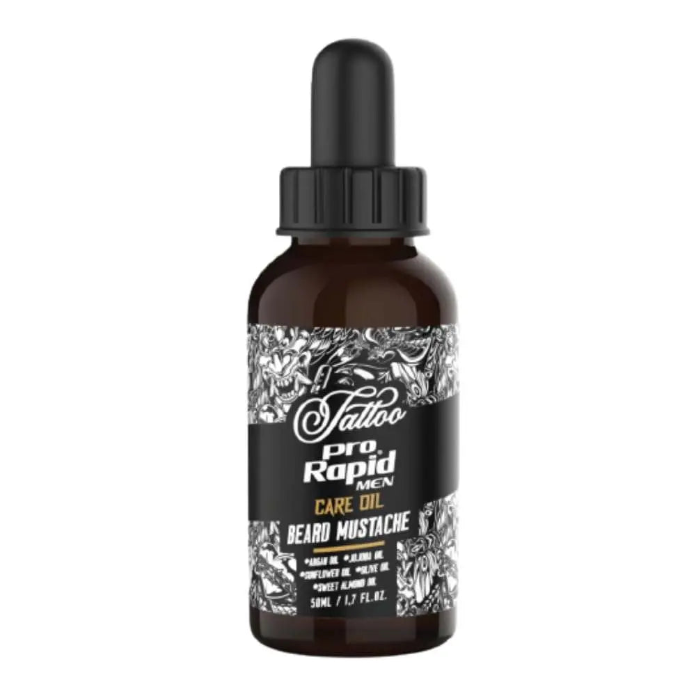Pro Rapid Tattoo Series Beard & Mustache Oil - Nourishing, Non-Greasy 50ml