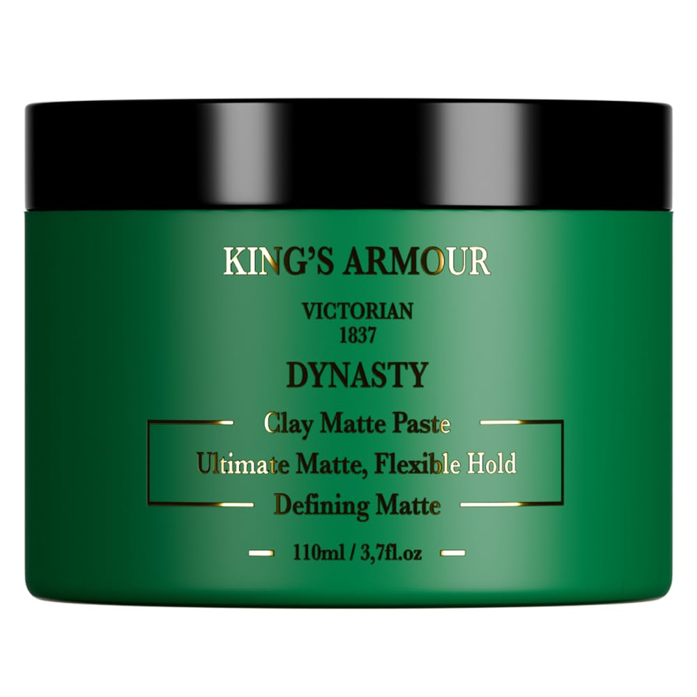 King's Armour DYNASTY Clay Matte Paste: Flexible Hold, Superior Finish, 110ml