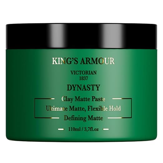 King's Armour DYNASTY Clay Matte Paste: Flexible Hold, Superior Finish, 110ml