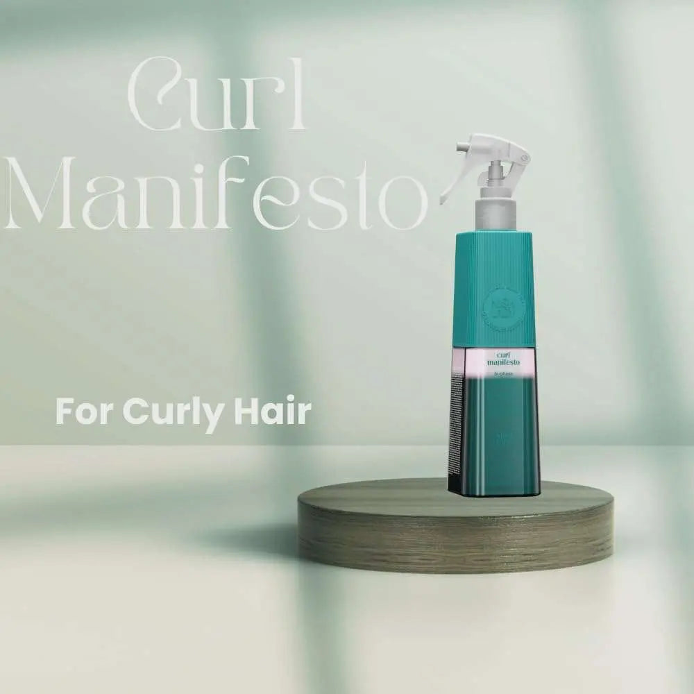 NishLady Curl Manifesto Bi-Phase Conditioner for curly hair on display.