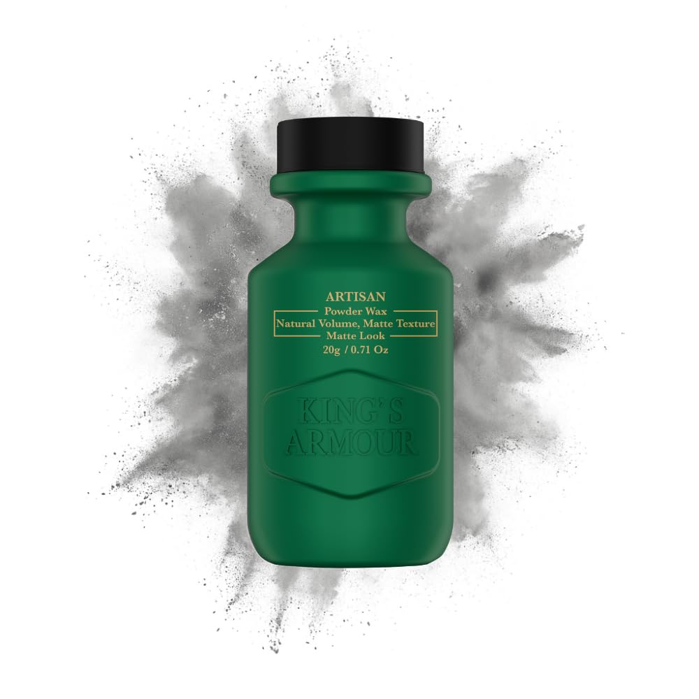 King's Armour Artisan Hair Powder Wax: Natural Volume, Strong Hold, Matte Finish