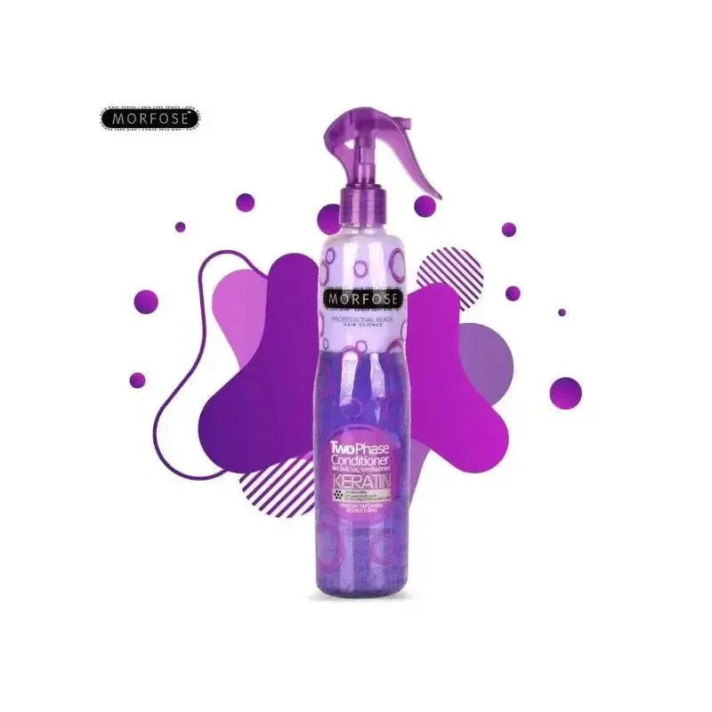 Morfose 2-Phase Leave-In Conditioner Spray: Hydrating, Detangling, Frizz Control, Heat Protection