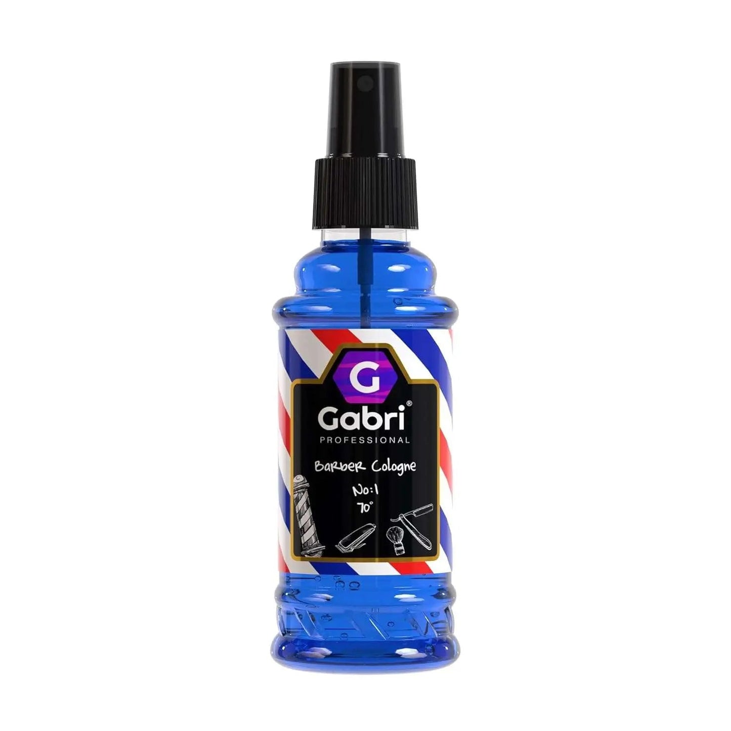 Gabri Barber Cologne after shave spray for men, 150 ml bottle with pump dispenser.