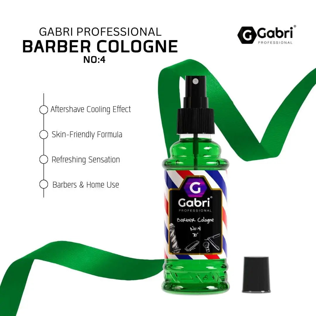 Gabri Barber Cologne – After Shave Spray for Men 150 ml with aromatic fragrance, practical pump dispenser, and traditional Turkish quality.