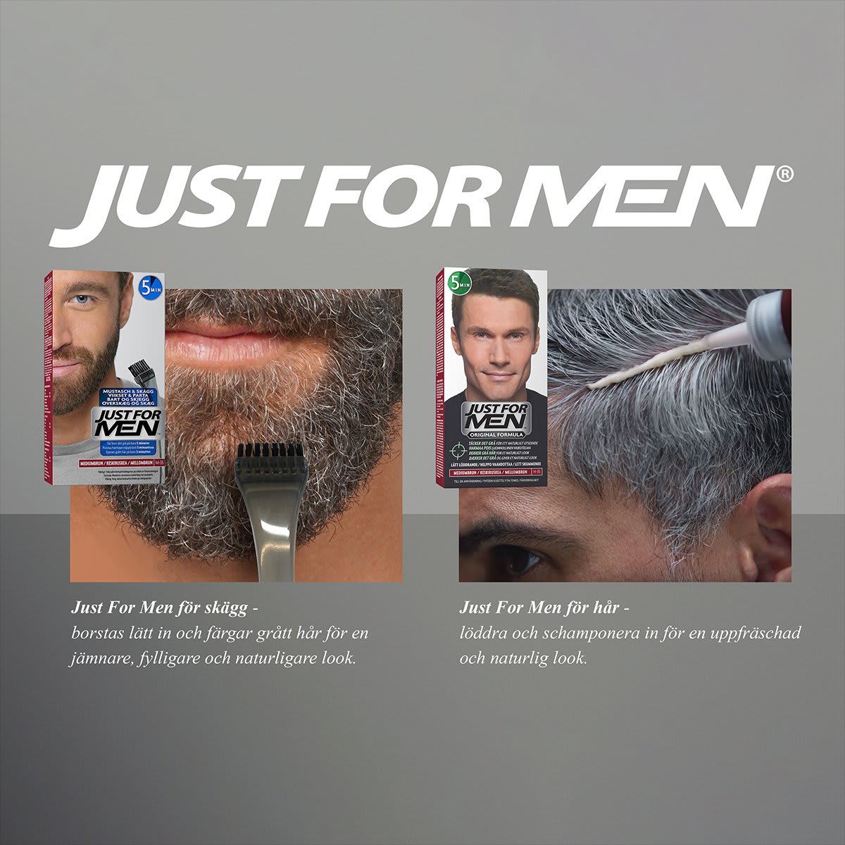 Just For Men Skägg- och polisongfärg – Ljusbrun