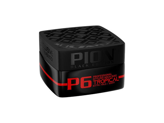 Pion Hair Styling Aqua Wax P6 Tropical Extra Hold Shiny - 175ml