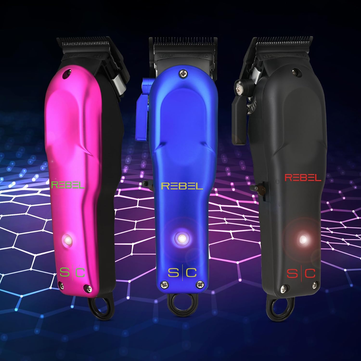 StyleCraft Rebel Professional Cordless Super-Torque Hair Clipper Kit for Barbers