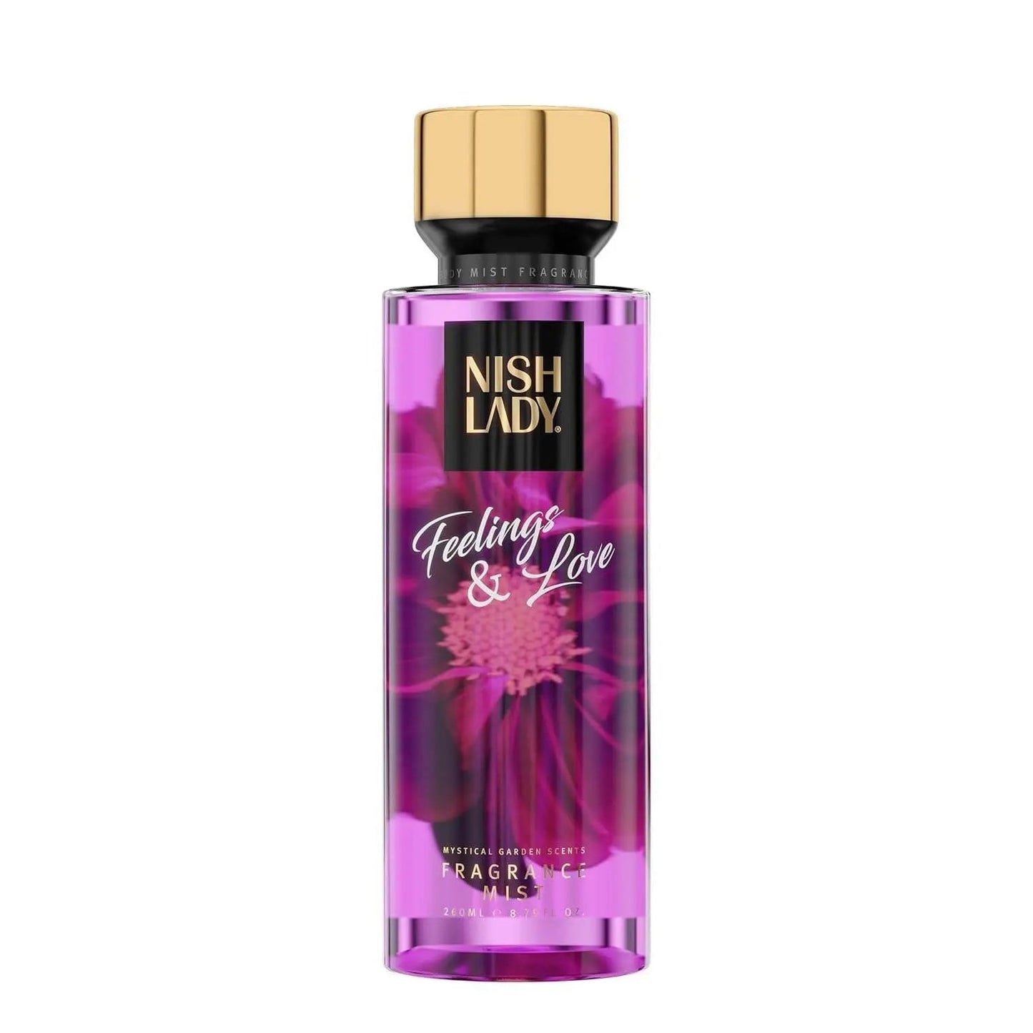 NishLady Body Mist 260 ml with refreshing fragrance for daily use and special occasions.