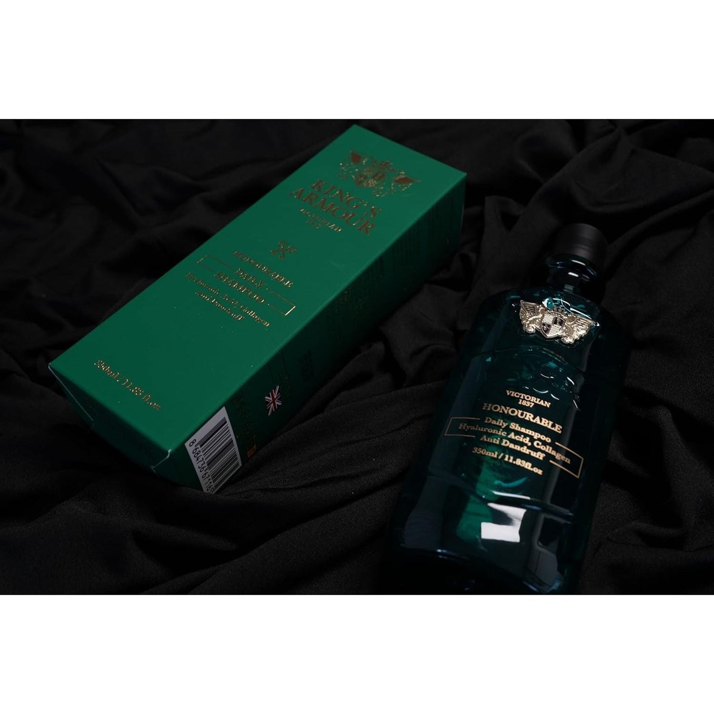 King's Armour Honourable Daily Shampoo: Hyaluronic Acid, Collagen, Anti-Dandruff, 350ml