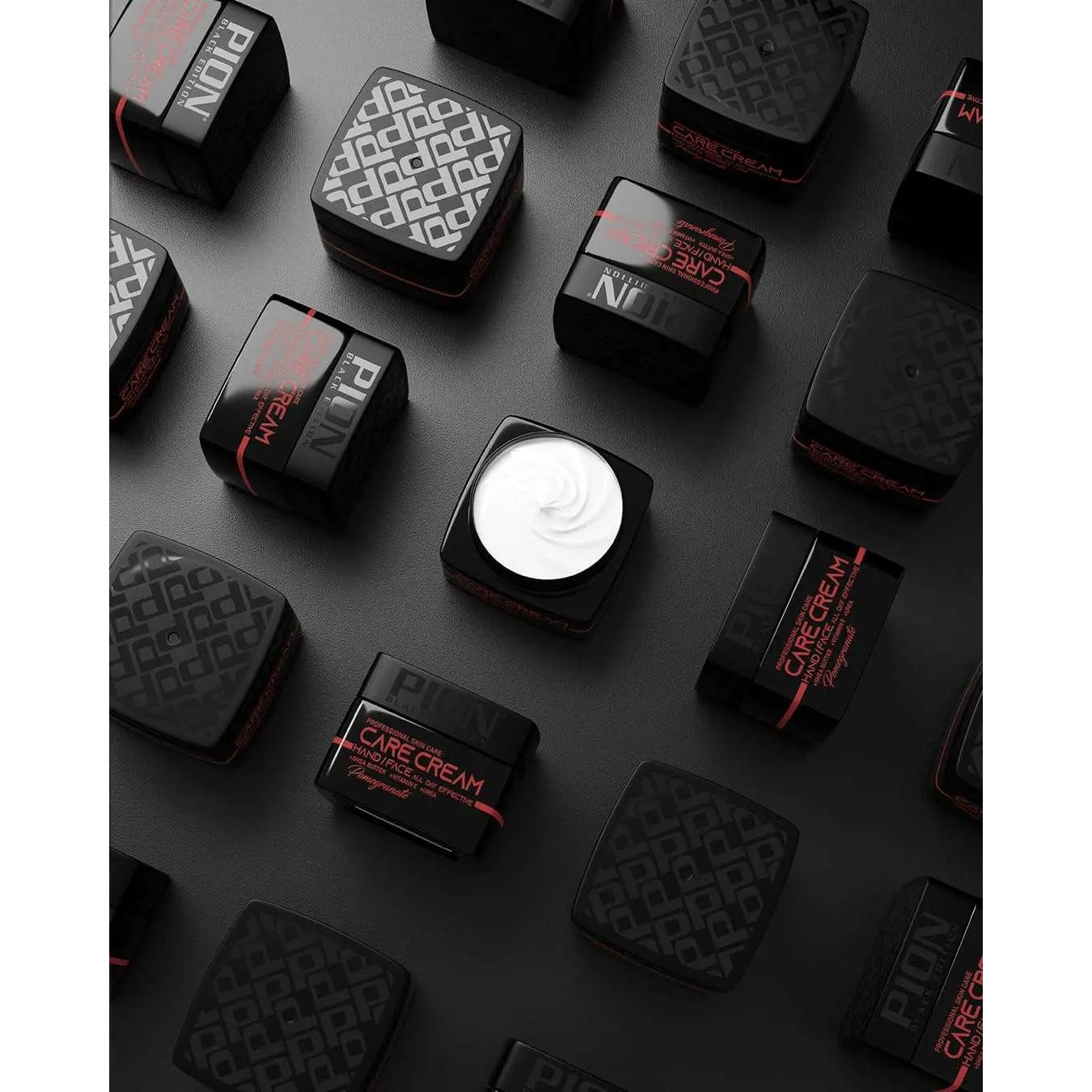 Pion Black Edition Hydrating Hand & Face Cream, Lightweight, Fast-Absorbing Formula