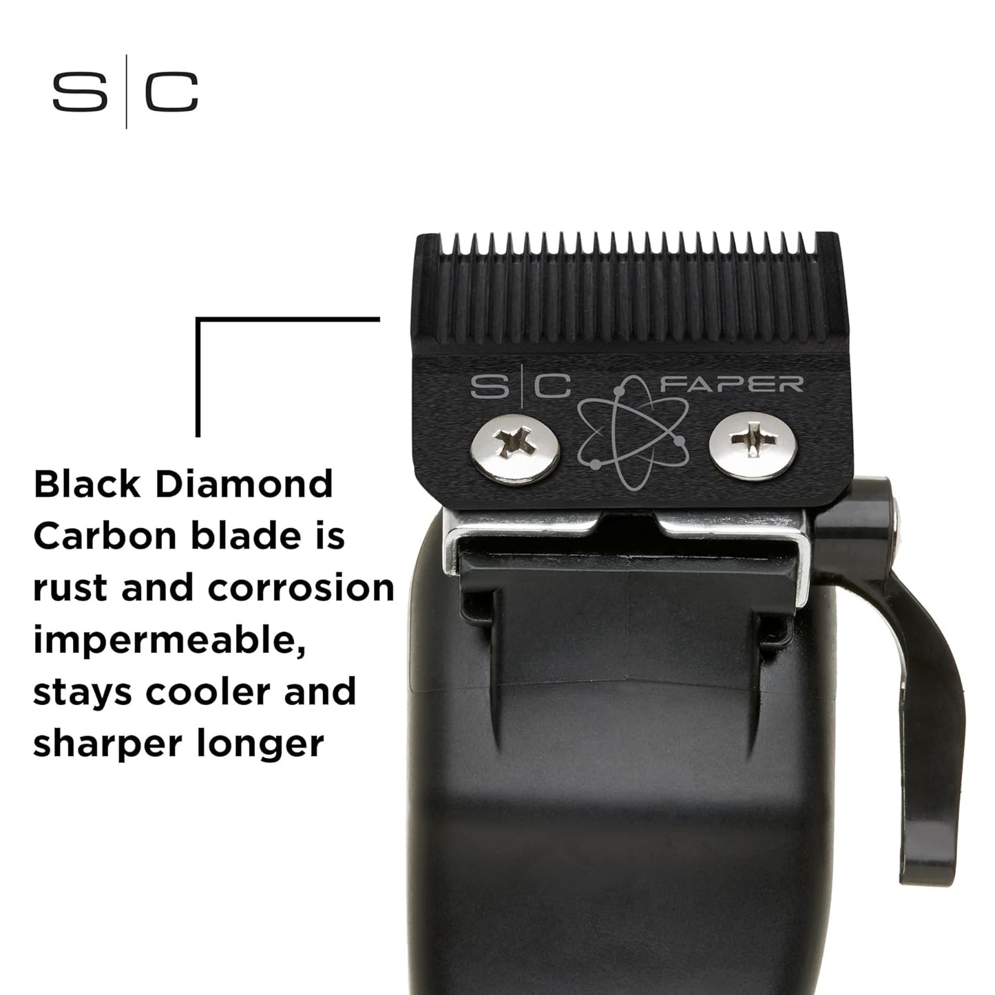 StyleCraft Absolute Alpha Professional Modular Cordless Hair Clipper Black Diamond Faper Blade