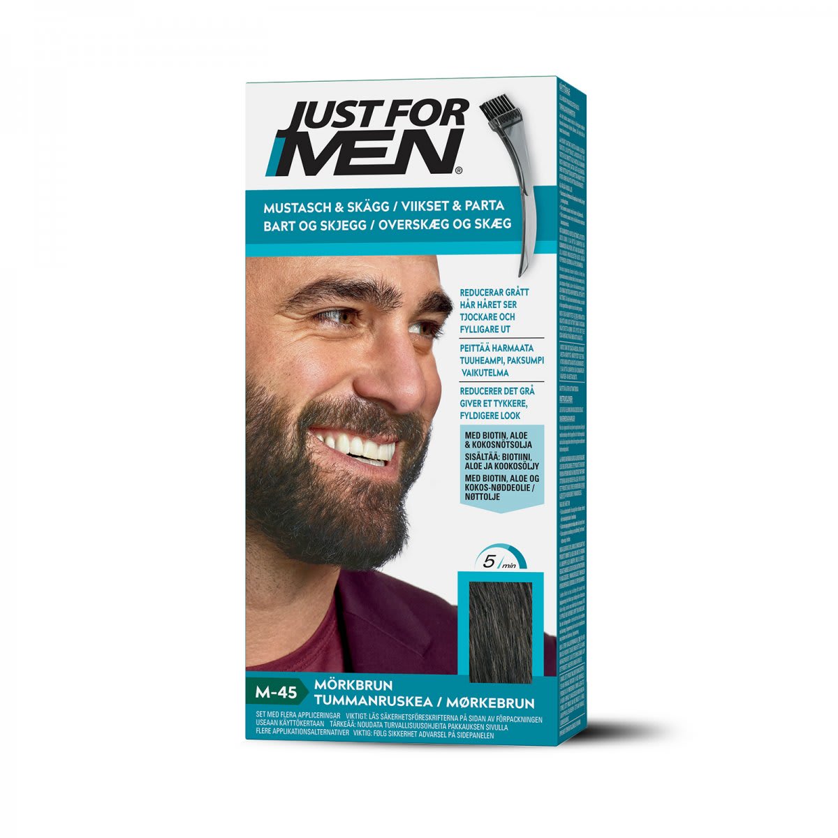 Just For Men Skägg- och polisongfärg – Mörkbrun