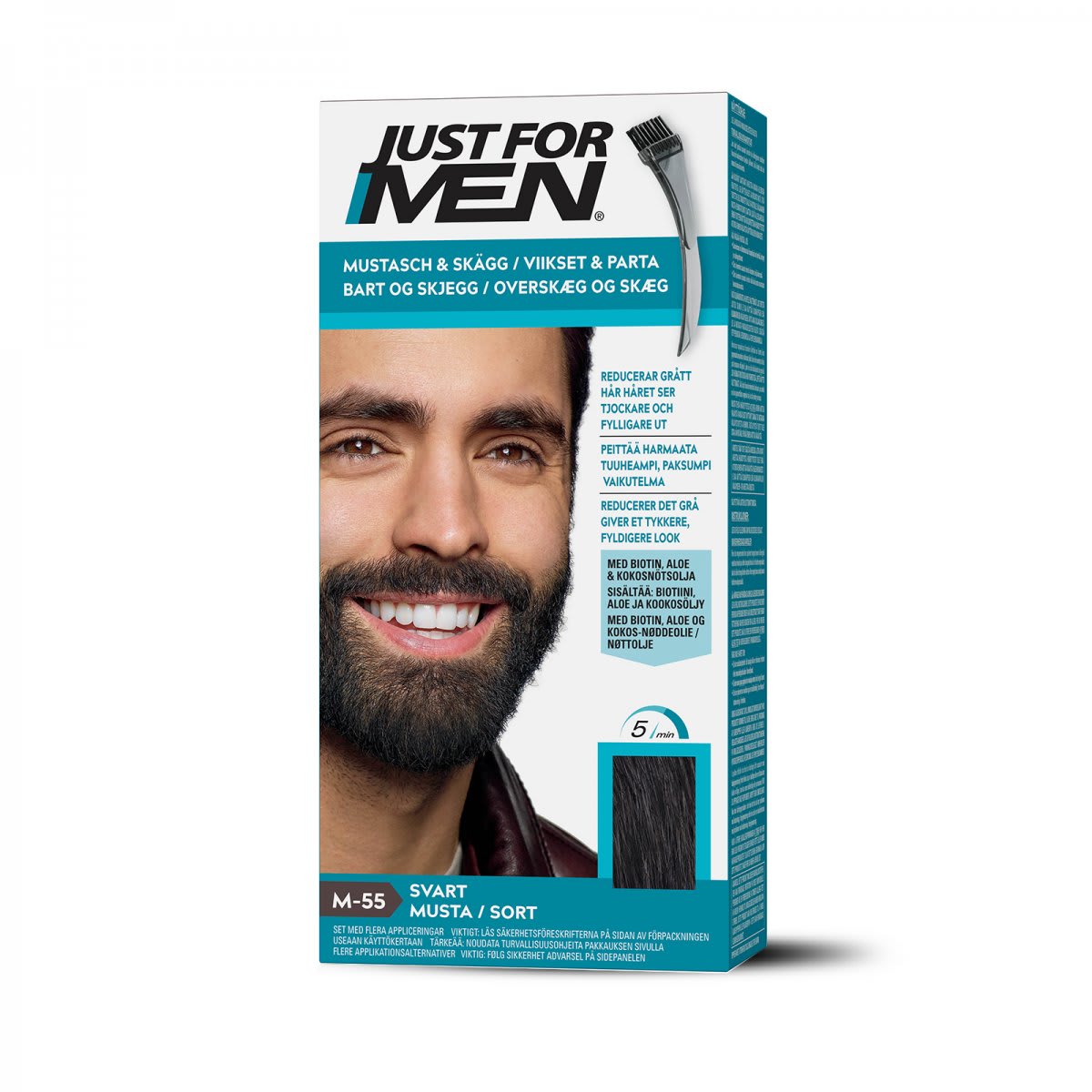 Just For Men Skägg- och polisongfärg – Svart
