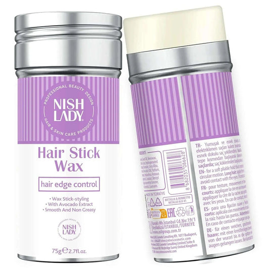 NishLady Hair Stick Wax: Ultimate Edge Control, Sleek Styles, Avocado Shine