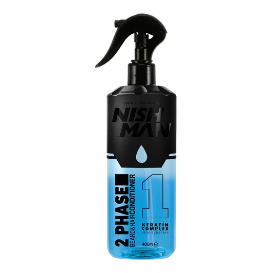Nish Man 2 Phase Keratin Beard & Hair Conditioner: Smooth & Shiny Finish