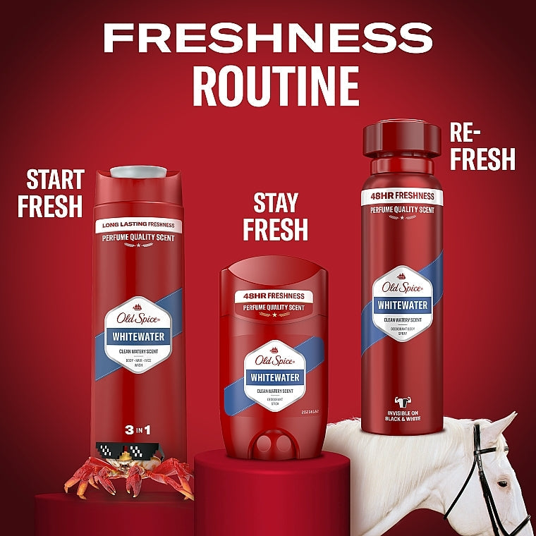 Old Spice WhiteWater Men's Deodorant Stick for 48-Hour Freshness